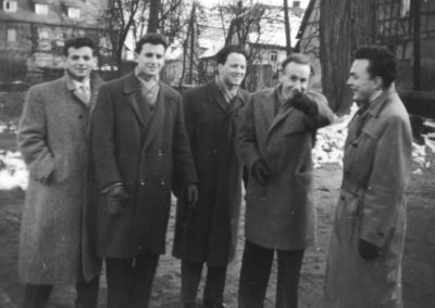 Gründungsmitglieder Philipp Däschner, Werner Gräfing, Gerhard Weygandt, Ulrich Zimmer, Eberhard Todt (1953)