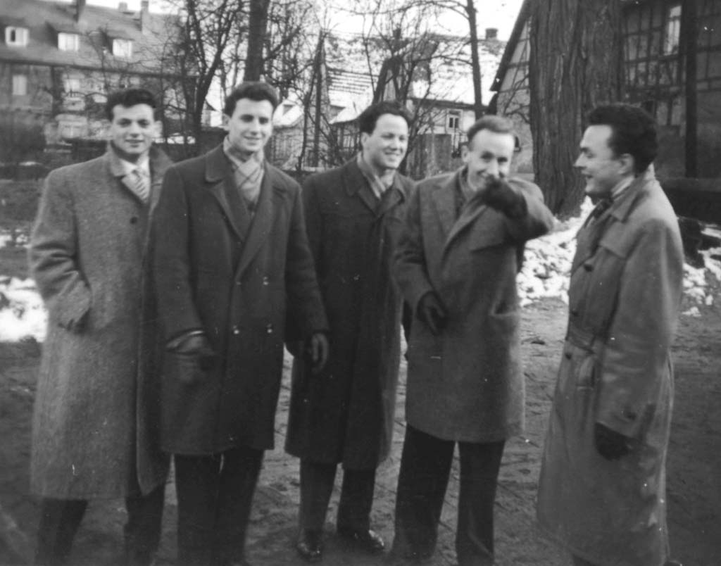 Gründungsmitglieder Philipp Däschner, Werner Gräfing, Gerhard Weygandt, Ulrich Zimmer, Eberhard Todt (1953)