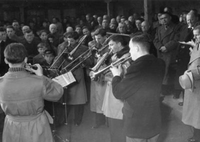 Einweihung der Friedhofshalle (November 1954)