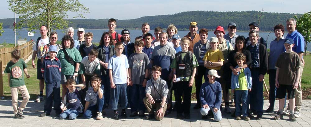 Gruppenbild: Fahrt an den Brombachsee (08.-12.05.2002)