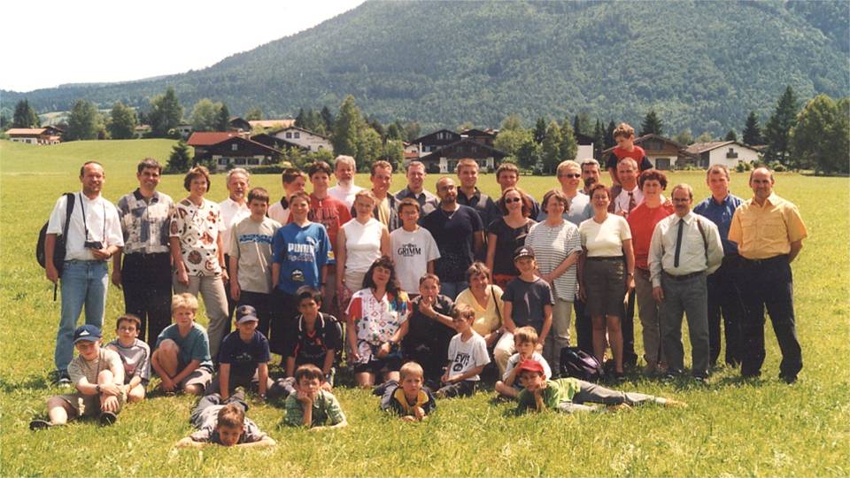 Gruppenbild Fahrt nach Inzell (01.-04.06.2000)