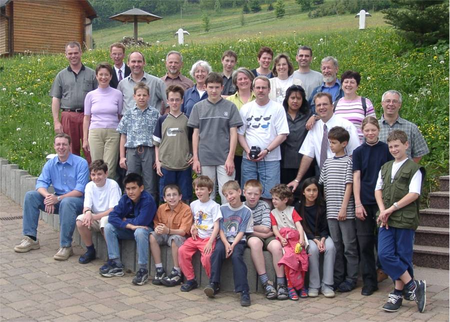 Gruppenbild: Fahrt nach Rittersgrün (24.-27.05.2001)